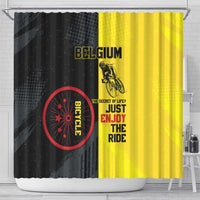 Belgium Cycling Shower Curtain Just Enjoy The Ride - Wonder Print Shop