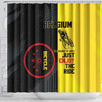Belgium Cycling Shower Curtain Just Enjoy The Ride - Wonder Print Shop