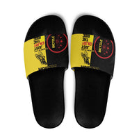 Belgium Cycling Slide Sandals Just Enjoy The Ride - Wonder Print Shop
