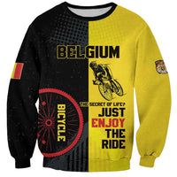 Personalized Belgium Cycling Sweatshirt Just Enjoy The Ride - Wonder Print Shop