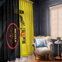 Belgium Cycling Window Curtain Just Enjoy The Ride - Wonder Print Shop