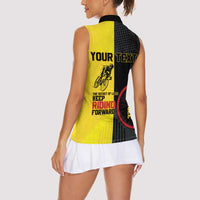 Personalized Belgium Cycling Women Sleeveless Polo Shirt Just Enjoy The Ride - Wonder Print Shop