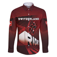 Personalized Switzerland Cycling Family Matching Off The Shoulder Long Sleeve Dress and Hawaiian Shirt Sporty Style - Wonder Print Shop