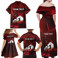 Personalized Switzerland Cycling Family Matching Off Shoulder Maxi Dress and Hawaiian Shirt Sporty Style - Wonder Print Shop