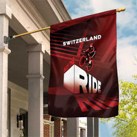 Switzerland Cycling Garden Flag Sporty Style - Wonder Print Shop