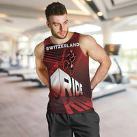 Personalized Switzerland Cycling Men Tank Top Sporty Style - Wonder Print Shop