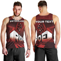 Personalized Switzerland Cycling Men Tank Top Sporty Style - Wonder Print Shop