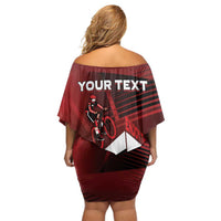Personalized Switzerland Cycling Off Shoulder Short Dress Sporty Style - Wonder Print Shop