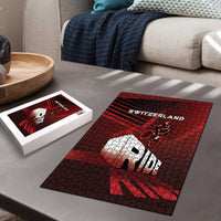 Switzerland Cycling Puzzle Sporty Style - Wonder Print Shop