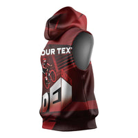 Personalized Switzerland Cycling Sleeveless Hoodie Sporty Style - Wonder Print Shop