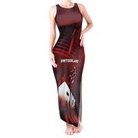 Personalized Switzerland Cycling Tank Maxi Dress Sporty Style - Wonder Print Shop