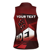 Personalized Switzerland Cycling Women Sleeveless Polo Shirt Sporty Style - Wonder Print Shop