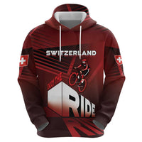 Personalized Switzerland Cycling Zip Hoodie Sporty Style - Wonder Print Shop