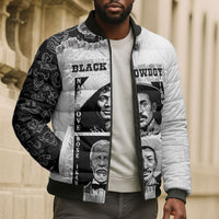 Black Cowboy Bomber Puffer Jacket African American Black History Unique Style