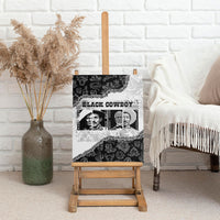 Black Cowboy Canvas Wall Art African American Black History Unique Style