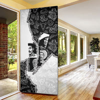 Black Cowboy Door Cover African American Black History Unique Style