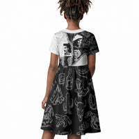 Black Cowboy Kid Short Sleeve Dress African American Black History Unique Style
