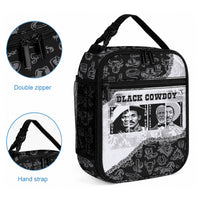 Black Cowboy Lunch Bag African American Black History Unique Style