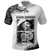 Black Cowboy Polo Shirt African American Black History Unique Style