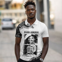Black Cowboy Polo Shirt African American Black History Unique Style