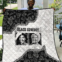 Black Cowboy Quilt African American Black History Unique Style