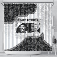 Black Cowboy Shower Curtain African American Black History Unique Style