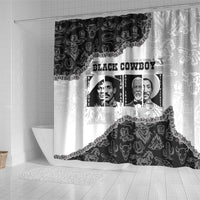 Black Cowboy Shower Curtain African American Black History Unique Style