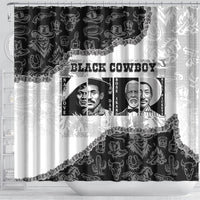 Black Cowboy Shower Curtain African American Black History Unique Style