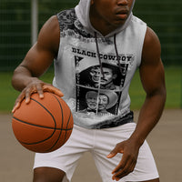 Black Cowboy Sleeveless Hoodie African American Black History Unique Style