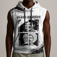 Black Cowboy Sleeveless Hoodie African American Black History Unique Style