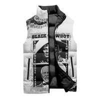 Black Cowboy Sleeveless Puffer Jacket African American Black History Unique Style