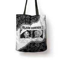 Black Cowboy Tote Bag African American Black History Unique Style