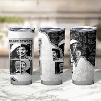 Black Cowboy Tumbler Cup African American Black History Unique Style