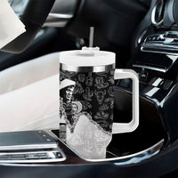 Black Cowboy Tumbler With Handle African American Black History Unique Style