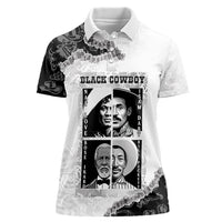 Black Cowboy Women Polo Shirt African American Black History Unique Style