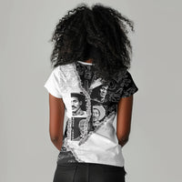 Black Cowboy Women V-Neck T-Shirt African American Black History Unique Style