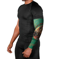 Personalized Bangladesh Arm Sleeves Royal Bengal Tiger Spiral Pattern