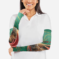 Personalized Bangladesh Arm Sleeves Royal Bengal Tiger Spiral Pattern