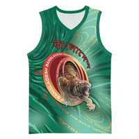 Personalized Bangladesh Basketball Jersey Royal Bengal Tiger Spiral Pattern
