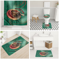 Bangladesh Bathroom Set Royal Bengal Tiger Spiral Pattern