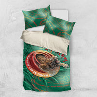 Bangladesh Bedding Set Royal Bengal Tiger Spiral Pattern