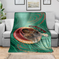 Bangladesh Blanket Royal Bengal Tiger Spiral Pattern