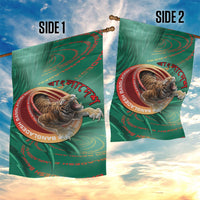 Bangladesh Garden Flag Royal Bengal Tiger Spiral Pattern