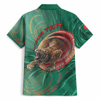 Personalized Bangladesh Hawaiian Shirt Royal Bengal Tiger Spiral Pattern