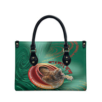 Bangladesh Leather Bag Royal Bengal Tiger Spiral Pattern