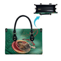 Bangladesh Leather Bag Royal Bengal Tiger Spiral Pattern