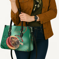 Bangladesh Leather Bag Royal Bengal Tiger Spiral Pattern
