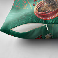 Bangladesh Pillow Cover Royal Bengal Tiger Spiral Pattern