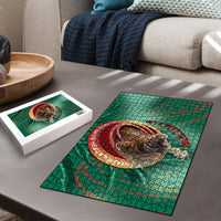 Bangladesh Puzzle Royal Bengal Tiger Spiral Pattern