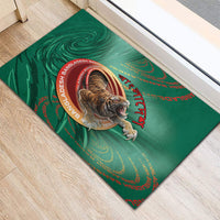 Bangladesh Rubber Doormat Royal Bengal Tiger Spiral Pattern